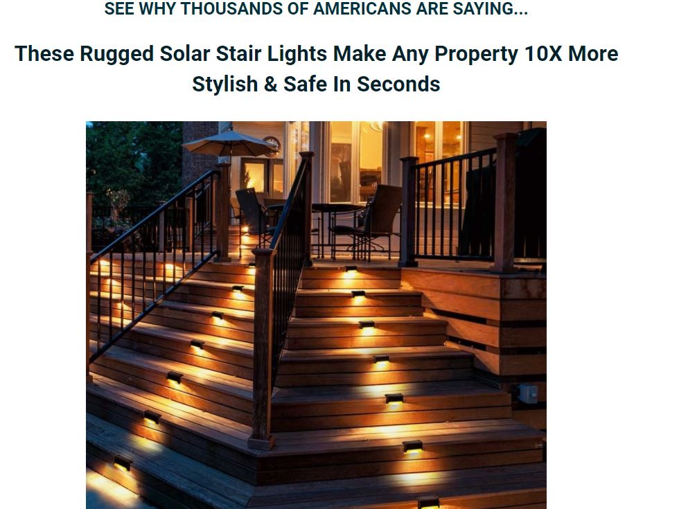 US – Solar Stair Light