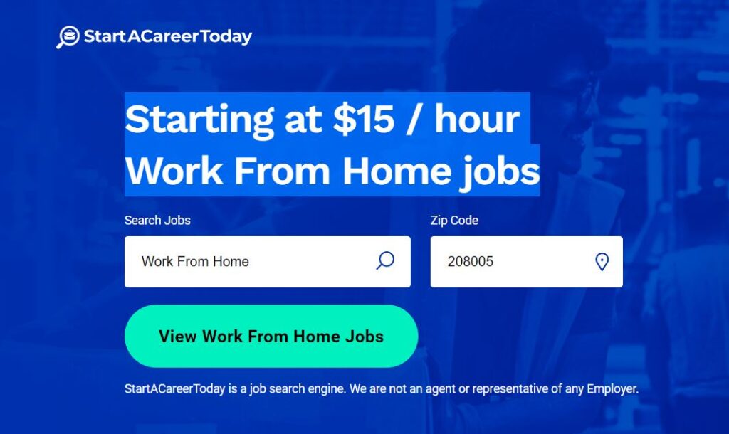 Work From Home jobs Starting at $15 / hour