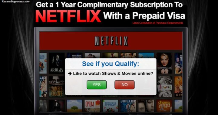 1 Year Netflix Visa Gift Card